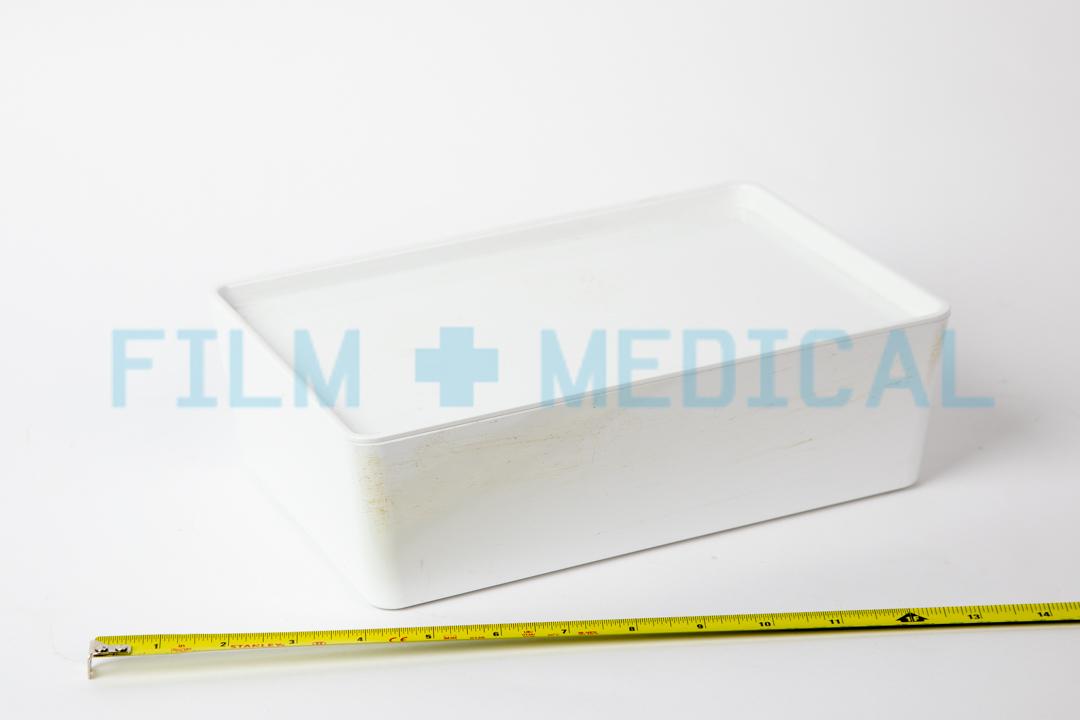 Laboratory Box with Lid in White Large FILM MEDICAL